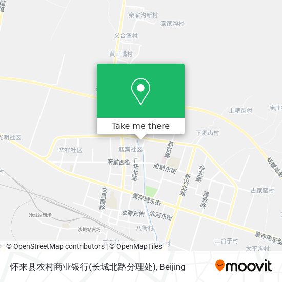 怀来县农村商业银行(长城北路分理处) map