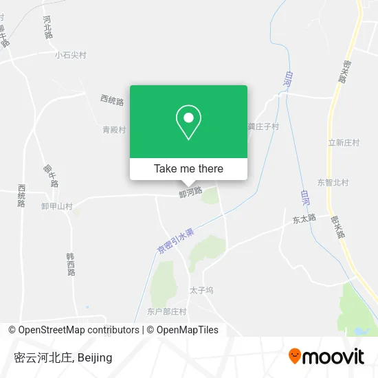 密云河北庄 map