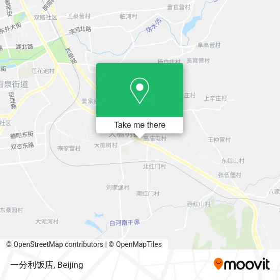 一分利饭店 map