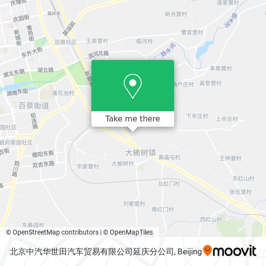 北京中汽华世田汽车贸易有限公司延庆分公司 map