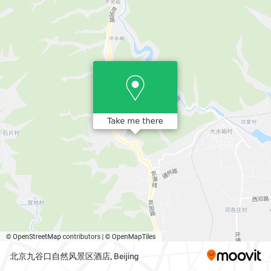 北京九谷口自然风景区酒店 map