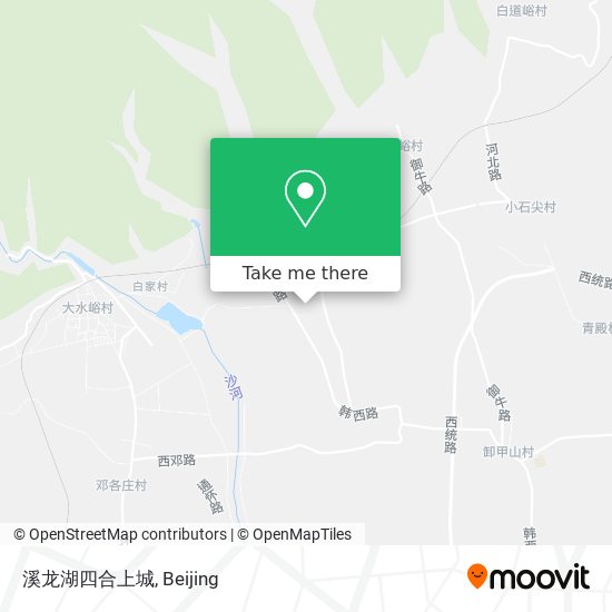 溪龙湖四合上城 map