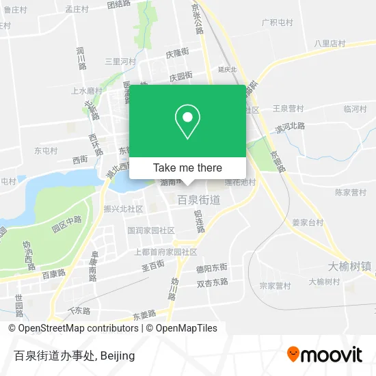 百泉街道办事处 map