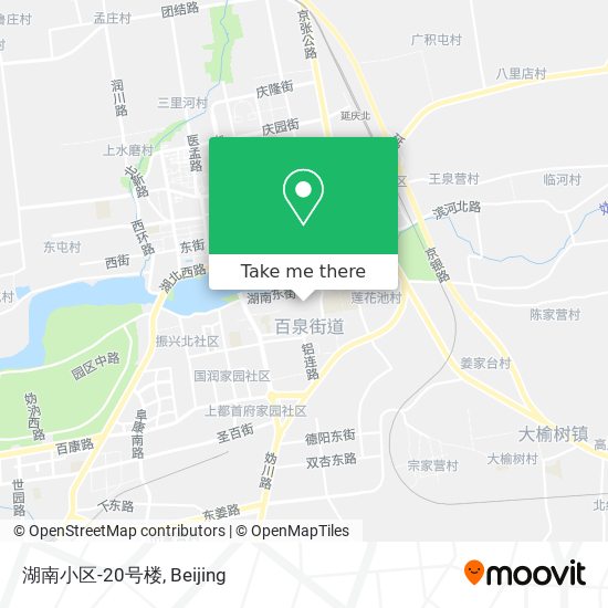 湖南小区-20号楼 map