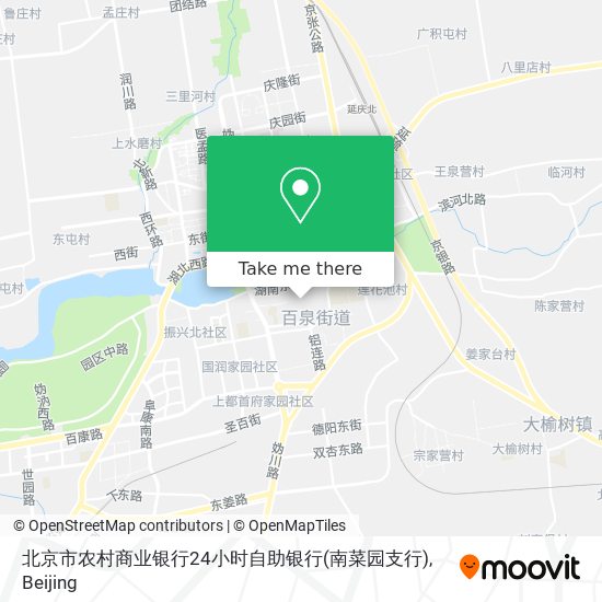 北京市农村商业银行24小时自助银行(南菜园支行) map