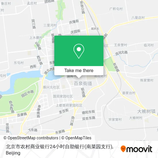 北京市农村商业银行24小时自助银行(南菜园支行) map
