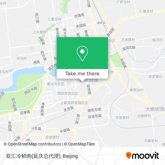 双汇冷鲜肉(延庆总代理) map