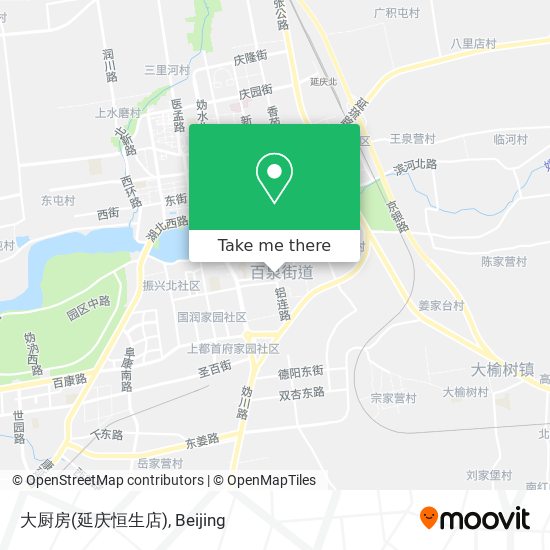 大厨房(延庆恒生店) map