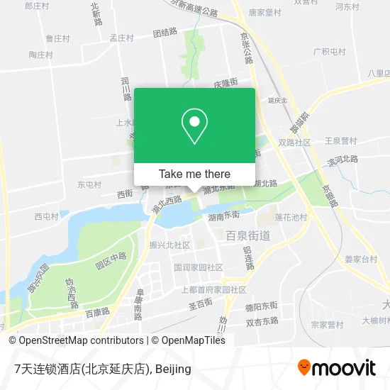 7天连锁酒店(北京延庆店) map
