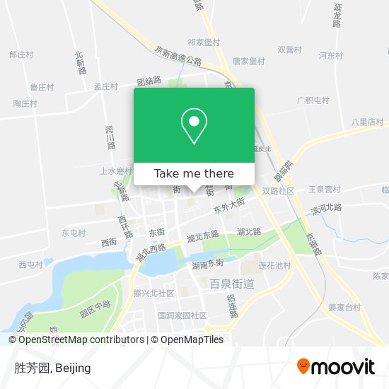 胜芳园 map