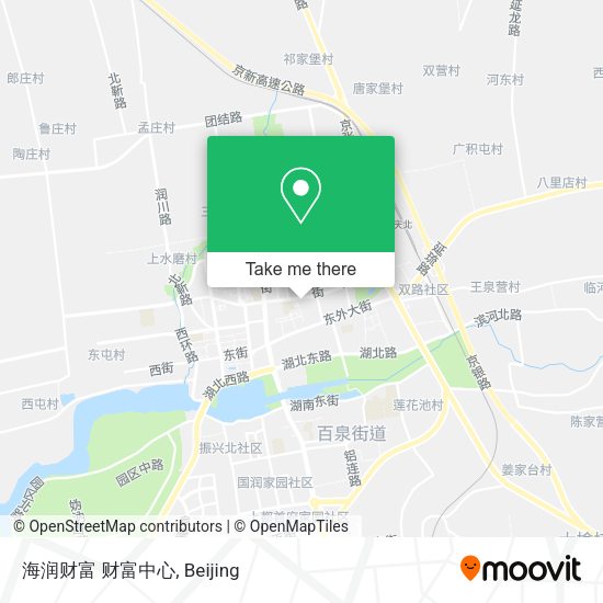 海润财富 财富中心 map