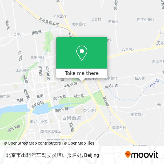 北京市出租汽车驾驶员培训报名处 map