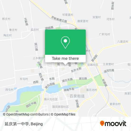 延庆第一中学 map