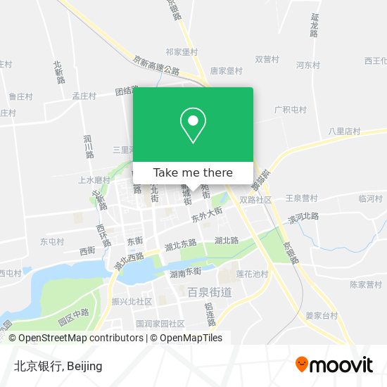 北京银行 map