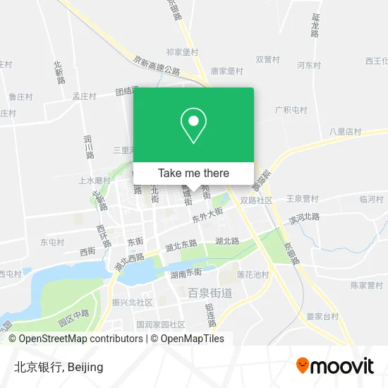 北京银行 map