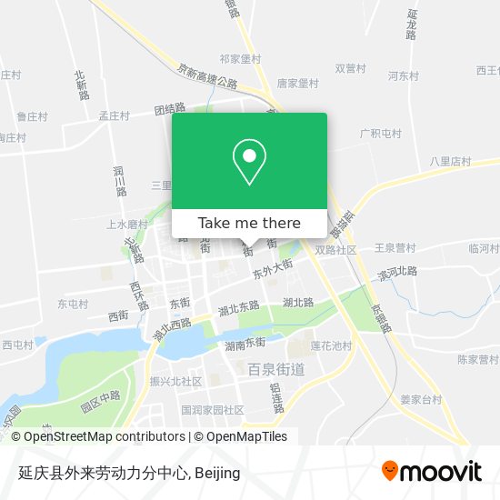 延庆县外来劳动力分中心 map