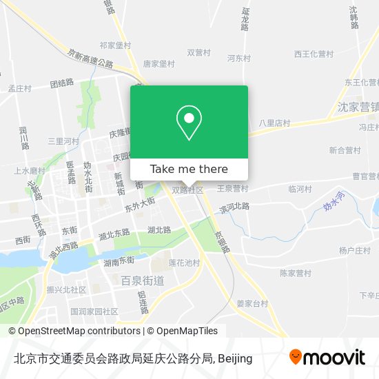 北京市交通委员会路政局延庆公路分局 map