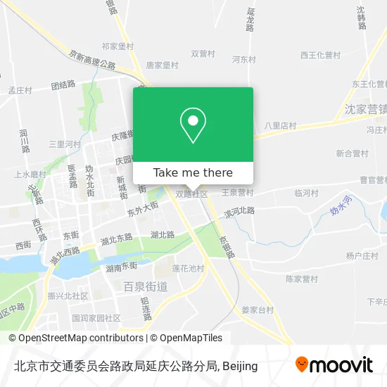 北京市交通委员会路政局延庆公路分局 map
