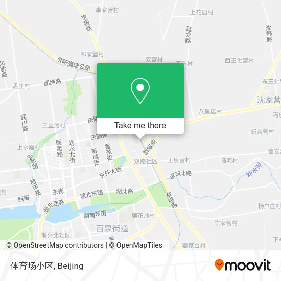 体育场小区 map