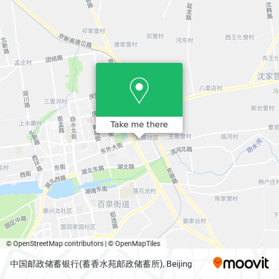 中国邮政储蓄银行(蓄香水苑邮政储蓄所) map