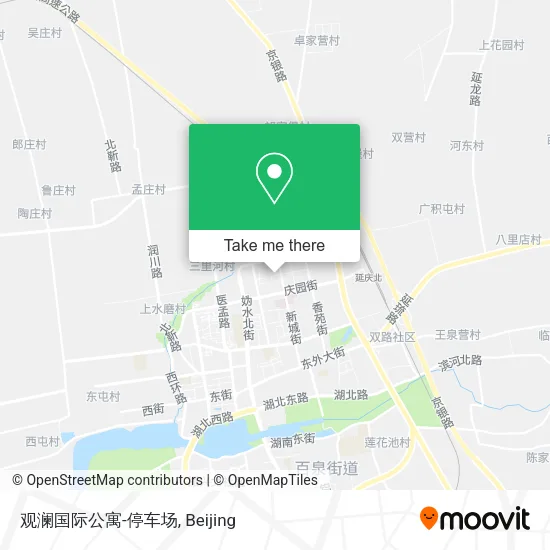 观澜国际公寓-停车场 map