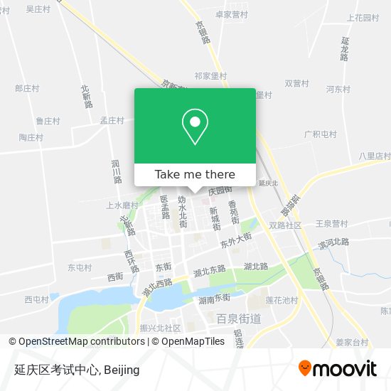 延庆区考试中心 map