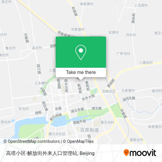 高塔小区-解放街外来人口管理站 map