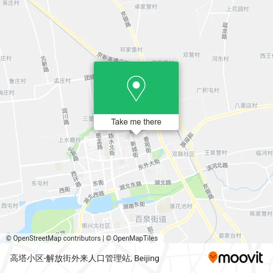 高塔小区-解放街外来人口管理站 map