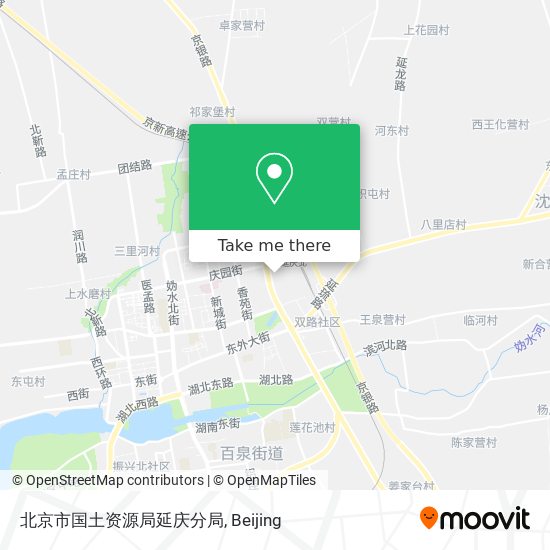 北京市国土资源局延庆分局 map