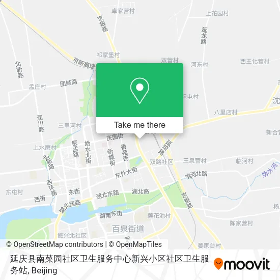 延庆县南菜园社区卫生服务中心新兴小区社区卫生服务站 map