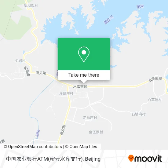 中国农业银行ATM(密云水库支行) map