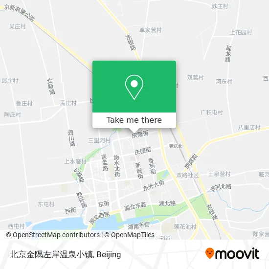 北京金隅左岸温泉小镇 map