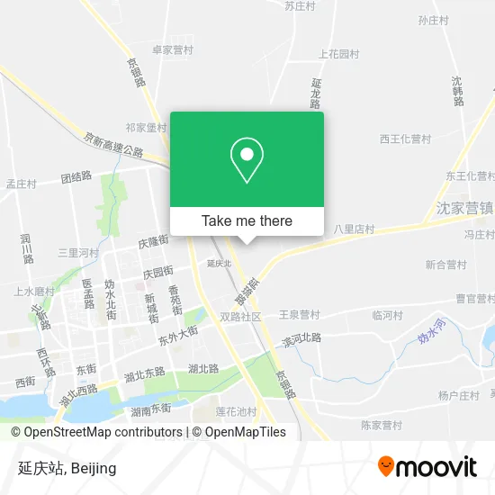 延庆站 map