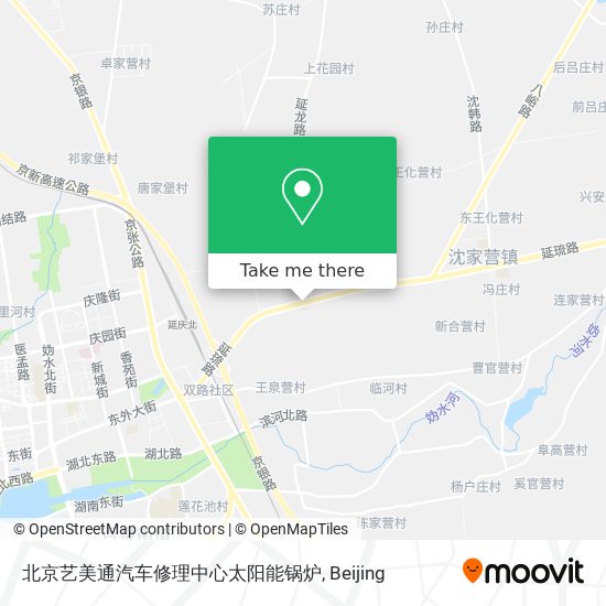 北京艺美通汽车修理中心太阳能锅炉 map