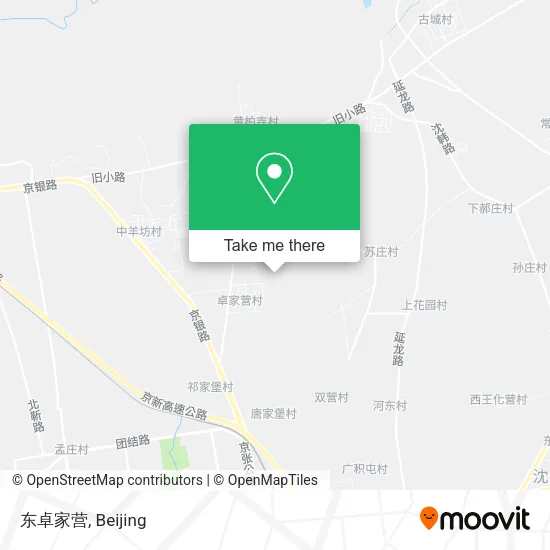 东卓家营 map
