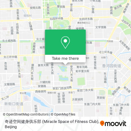 奇迹空间健身俱乐部 (Miracle Space of Fitness Club) map