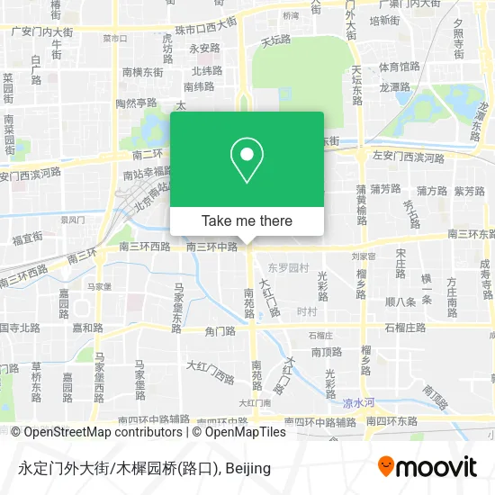 永定门外大街/木樨园桥(路口) map