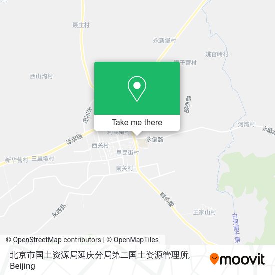 北京市国土资源局延庆分局第二国土资源管理所 map