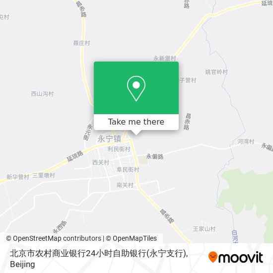 北京市农村商业银行24小时自助银行(永宁支行) map