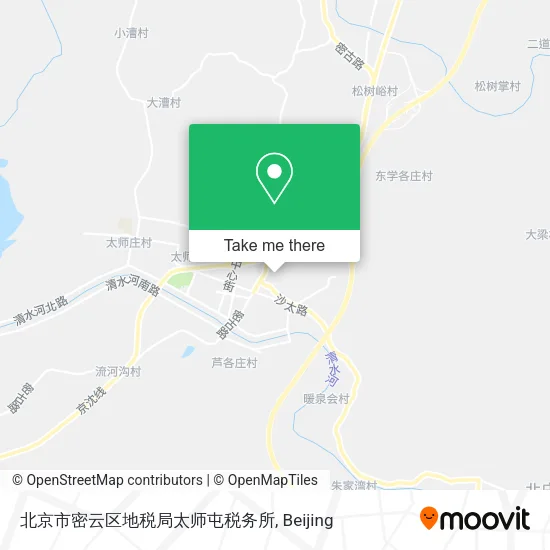 北京市密云区地税局太师屯税务所 map