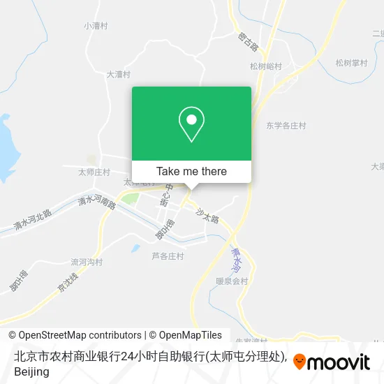 北京市农村商业银行24小时自助银行(太师屯分理处) map