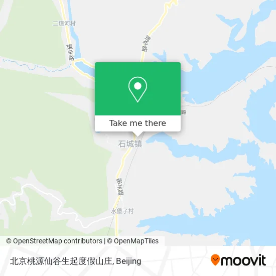 北京桃源仙谷生起度假山庄 map