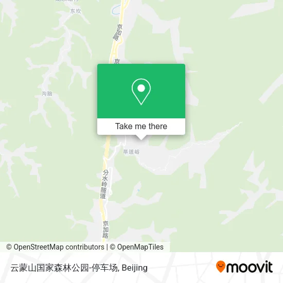 云蒙山国家森林公园-停车场 map