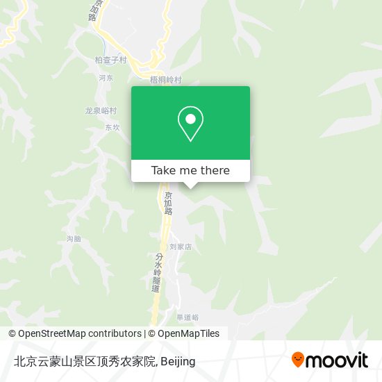 北京云蒙山景区顶秀农家院 map