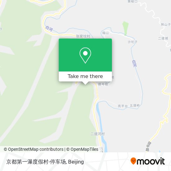 京都第一瀑度假村-停车场 map