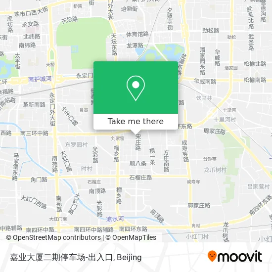 嘉业大厦二期停车场-出入口 map