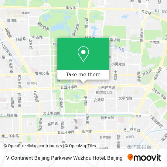 V-Continent Beijing Parkview Wuzhou Hotel map