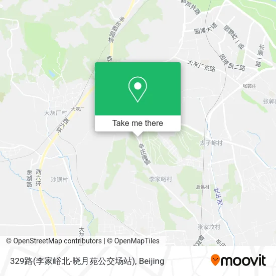 329路(李家峪北-晓月苑公交场站) map