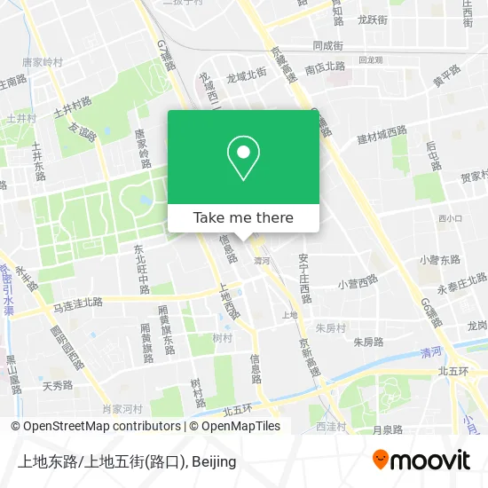 上地东路/上地五街(路口) map