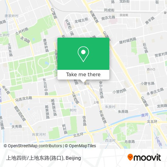 上地四街/上地东路(路口) map